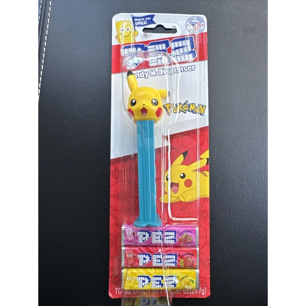 Pez Candy & Dispenser ~ Pokemon Pikachu POKEBALL ~ New Sealed EXP 09/2030
